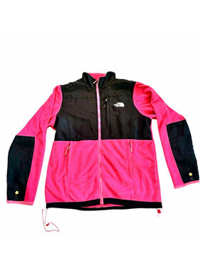The North Face Denali Fleece Jacket Women’s XL Pink Black Full Zip North Face